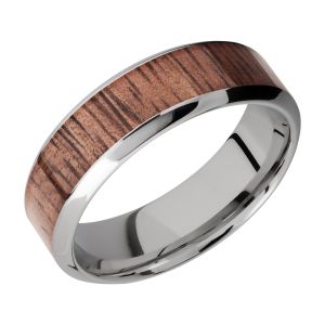 Lashbrook CC7HB14/HARDWOOD Cobalt Chrome Wedding Ring or Band