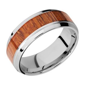 Lashbrook CC8B15(S)/HARDWOOD Cobalt Chrome Wedding Ring or Band