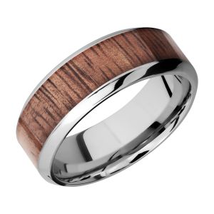 Lashbrook CC8HB15/HARDWOOD Cobalt Chrome Wedding Ring or Band