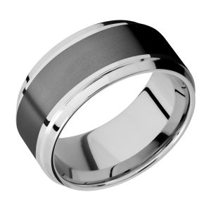 Lashbrook CCPF10B16(S)/ZIRCONIUM Cobalt Chrome Wedding Ring or Band