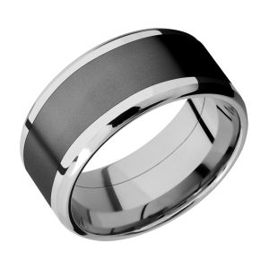 Lashbrook CCPF10B17(NS)/ZIRCONIUM Cobalt Chrome Wedding Ring or Band