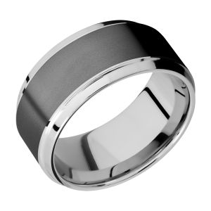 Lashbrook CCPF10B17(S)/ZIRCONIUM Cobalt Chrome Wedding Ring or Band