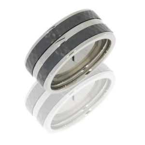Lashbrook CCPF10F24/Z HAMMER-POLISH Cobalt Chrome Wedding Ring or Band
