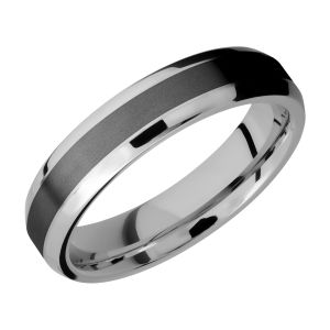 Lashbrook CCPF5B13(NS)/ZIRCONIUM Cobalt Chrome Wedding Ring or Band