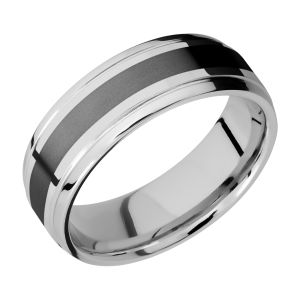 Lashbrook CCPF7B13(S)/ZIRCONIUM Cobalt Chrome Wedding Ring or Band