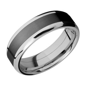 Lashbrook CCPF7B14(NS)/ZIRCONIUM Cobalt Chrome Wedding Ring or Band