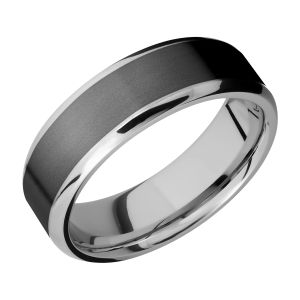 Lashbrook CCPF7B15(NS)/ZIRCONIUM Cobalt Chrome Wedding Ring or Band