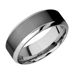 Lashbrook CCPF8HB15/ZIRCONIUM Cobalt Chrome Wedding Ring or Band