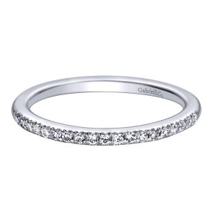 Gabriel 14 Karat Contemporary Wedding Band WB9366W44JJ