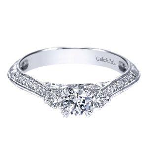 Gabriel 14 Karat Victorian Engagement Ring ER95411W44JJ