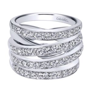 Gabriel Fashion 14 Karat Modern Ladies' Ring LR4212W44JJ