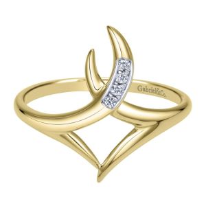 Gabriel Fashion 14 Karat Trends Knuckle Ladies' Ring LR50535Y45JJ