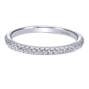 Gabriel 14 Karat Contemporary Wedding Band WB10221W44JJ