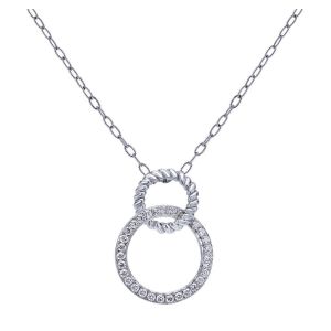 Gabriel Fashion 14 Karat Hampton Diamond Necklace NK1527W44JJ