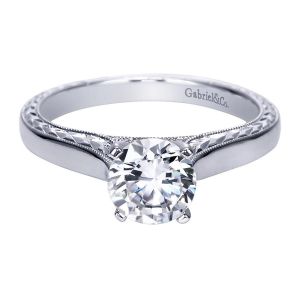 Gabriel 14 Karat Victorian Engagement Ring ER8046W44JJ