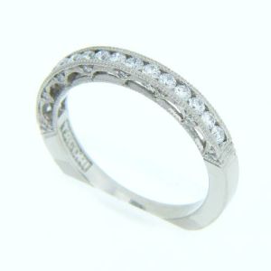 Tacori Platinum Crescent Silhouette Wedding Band HT2510B12X