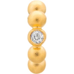Endless Jewelry White Flashy Dot Gold Plated Charm 51253-1