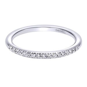 Gabriel 14 Karat Contemporary Wedding Band WB6346W44JJ