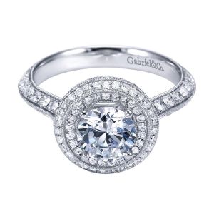 Gabriel 14 Karat Victorian Engagement Ring ER7502W44JJ