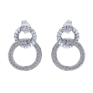Gabriel Fashion 14 Karat Hampton Diamond Drop Earrings EG9972W44JJ