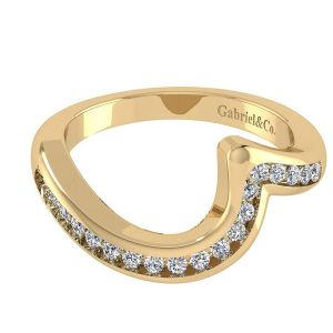 Gabriel 14 Karat Contemporary Wedding Band WB4309Y44JJ