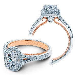 Verragio Couture-0424OV-TT Platinum Engagement Ring