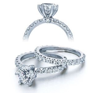 Verragio Platinum Couture Engagement Ring Couture-0372