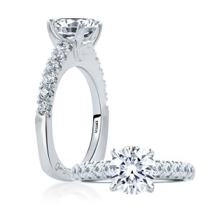 A.JAFFE 18 Karat Signature Engagement Ring MES667