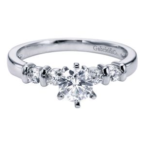 Gabriel Platinum Contemporary Engagement Ring ER1706PT3JJ