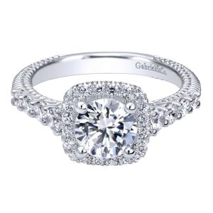 Gabriel 14 Karat Contemporary Engagement Ring ER10109W44JJ