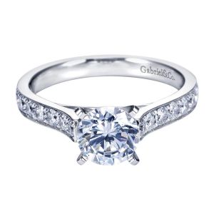 Gabriel 14 Karat Contemporary Engagement Ring ER7445W44JJ