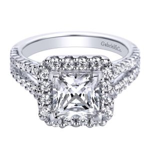 Gabriel 14 Karat Contemporary Engagement Ring ER9785W44JJ