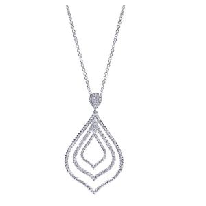 Gabriel Fashion 14 Karat Hampton Diamond Necklace NK2470W44JJ