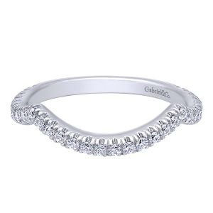 Gabriel 14 Karat Contemporary Wedding Band WB10269W44JJ