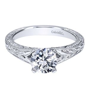 Gabriel 14 Karat Victorian Engagement Ring ER10786W4JJJ