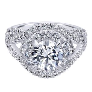 Gabriel 18 Karat Contemporary Engagement Ring ER11996R6W83JJ