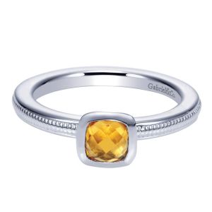 Gabriel Fashion Silver Stackable Stackable Ladies' Ring LR6798-7SVJCT