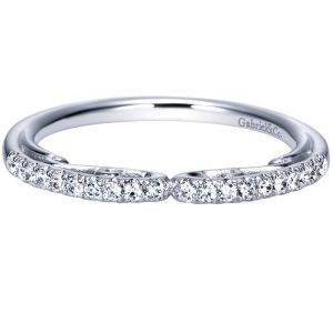 Gabriel 14 Karat Contemporary Wedding Band WB8596W44JJ