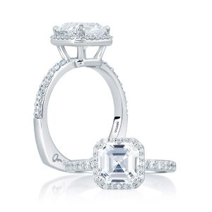 A.JAFFE 14 Karat Signature Engagement Ring MES639