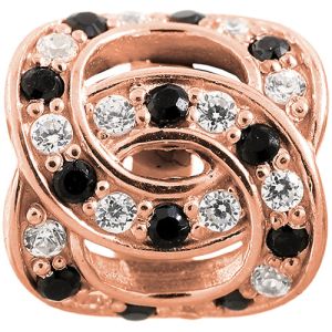 JLo Collection Endless Jewelry Double Love Rose Gold Charm 2675