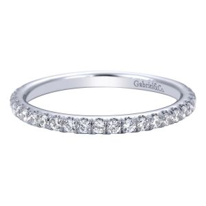 Gabriel 14 Karat Contemporary Wedding Band WB7464W44JJ