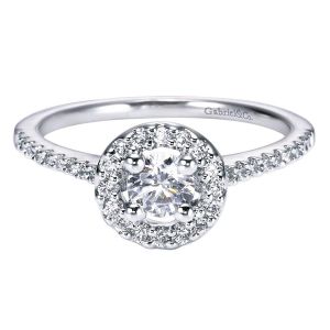 Gabriel 14 Karat Contemporary Engagement Ring ER95409W44JJ