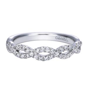 Gabriel 14 Karat Contemporary Wedding Band WB8044W44JJ