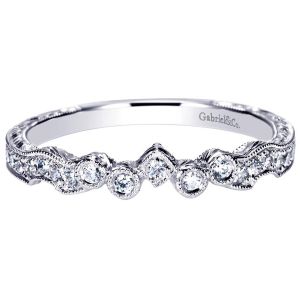 Gabriel 14 Karat Victorian Wedding Band WB8838W44JJ
