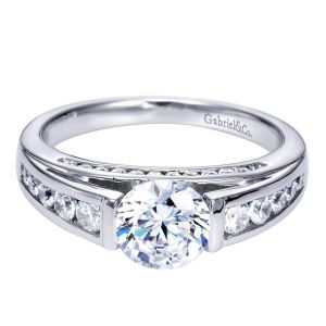 Gabriel 14 Karat Contemporary Engagement Ring ER7893W44JJ