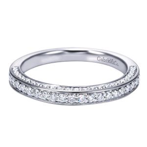 Gabriel 14 Karat Contemporary Wedding Band WB6648W44JJ