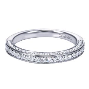 Gabriel 14 Karat Contemporary Wedding Band WB6648W44JJ