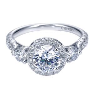 Gabriel 14 Karat Contemporary Engagement Ring ER7508W44JJ