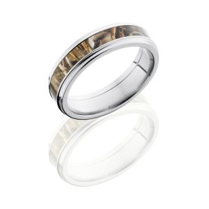 Lashbrook CAMO6FGE13-RTMAX4 POLISH Camo Wedding Ring or Band