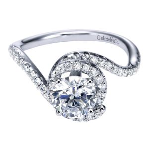 Gabriel 14 Karat Contemporary Engagement Ring ER7221W44JJ